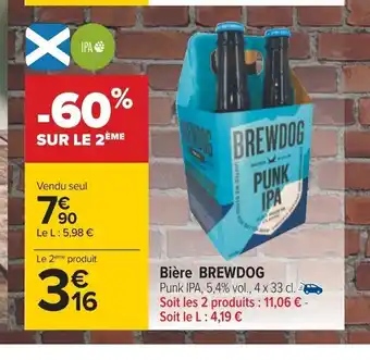Carrefour Biere Brewdog offre
