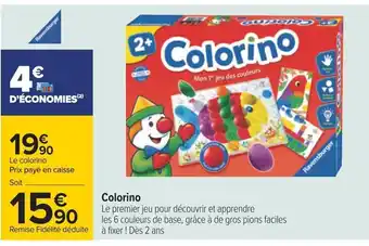 Carrefour Colorino offre