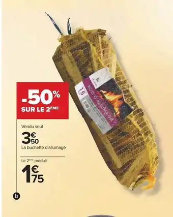 Carrefour Buches De Bois Compressed offre