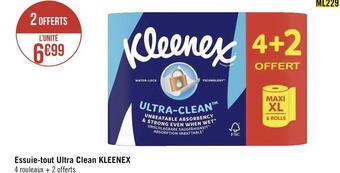 Géant Casino Kleenex essuie-tout ultra clean offre