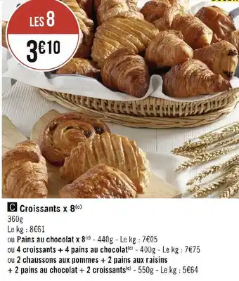 Géant Casino Croissants x 8 offre