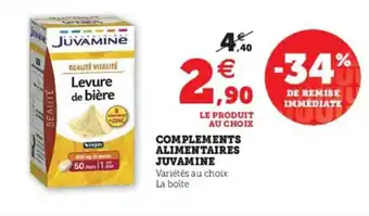 Hyper U Complements alimentaires JUVAMINE offre