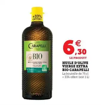 Huile d'olive vierge extra bio CARAPELLI