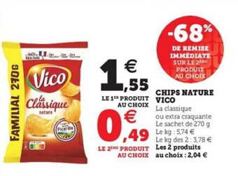 Hyper U Chips nature VICO offre
