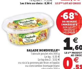 Hyper U Salade BONDUELLE offre