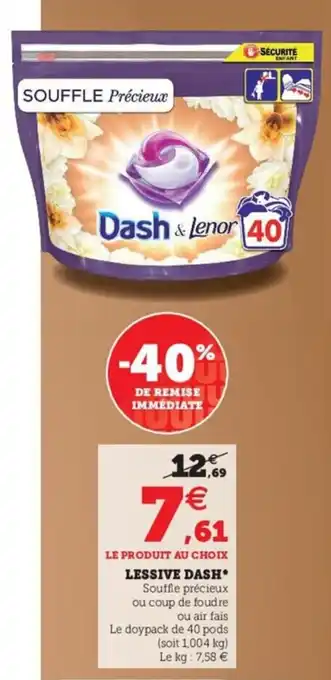 Hyper U Lessive DASH offre