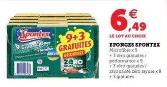Hyper U Eponges SPONTEX offre