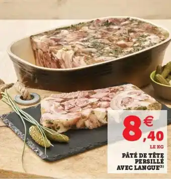 Hyper U Pâté de tête persillé avec langue offre