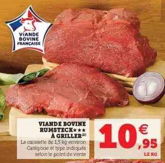 Hyper U Viande bovine rumsteck à griller offre