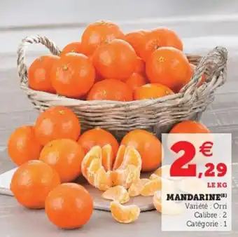 Hyper U Mandarine offre