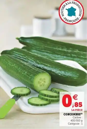 Hyper U Concombre offre