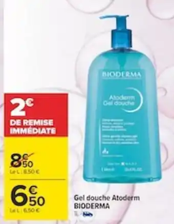 Carrefour Gel douche atoderm BIODERMA offre