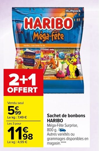 Carrefour Sachet de bonbons HARIBO offre