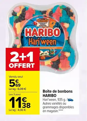 Carrefour Boîte de bonbons HARIBO offre