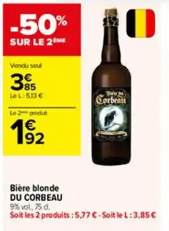 BiĂšre blonde DU CORBEAU