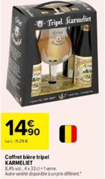 Carrefour Coffret bière tripel KARMELIET offre