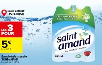 Eau minérale naturelle SAINT-AMAND