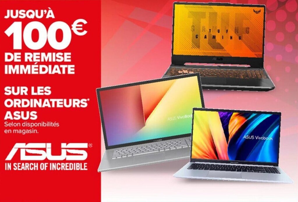 Promo Sur les ordinateurs ASUS chez Carrefour