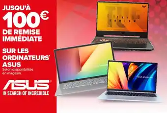 Carrefour Sur les ordinateurs ASUS offre