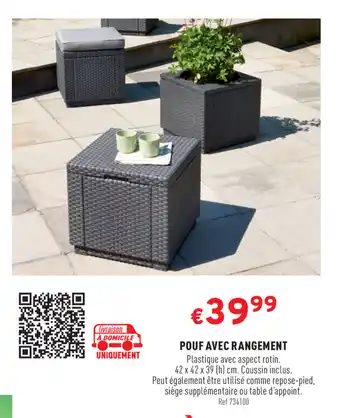 Trafic Pouf avec rangement offre