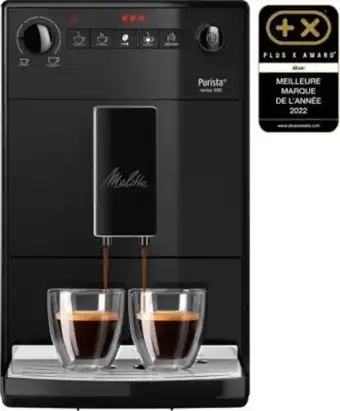 Expresso broyeur melitta purista pure black f230-001