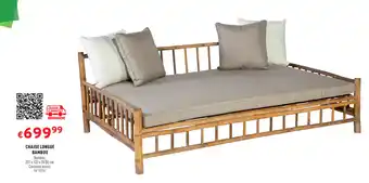 Trafic Chaise longue bambou offre