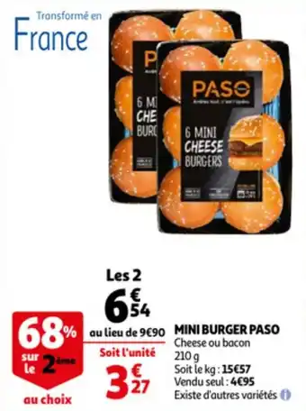 Mini burger paso