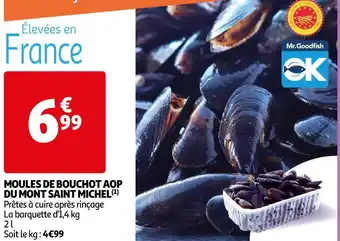 Auchan Supermarché Saint michel moules de bouchot aop du mont offre