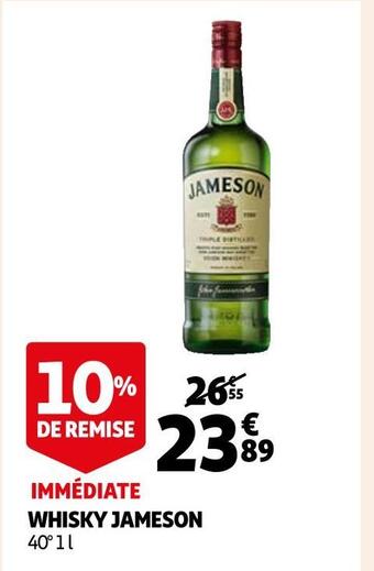 Auchan Supermarché Jameson whisky offre