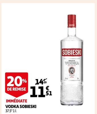 Auchan Supermarché Sobieski vodka offre