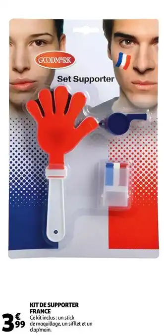 Auchan Supermarché Kit de supporter france offre