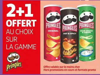 Auchan Supermarché Pringles 2+1 offert au choix sur la gamme pringles offre