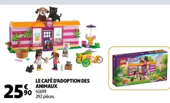 Auchan Supermarché Lego le café d'adoption des animaux offre