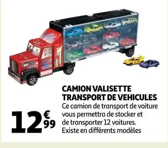 Auchan Supermarché Camion valisette transport de vehicules offre