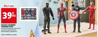 Pack de 4 figurines avengers titan