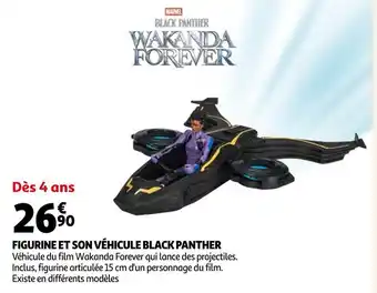 Marvel figurine et son véhicule black panther