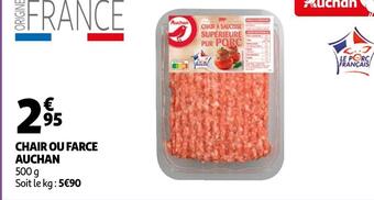 Auchan Supermarché Auchan chair ou farce offre