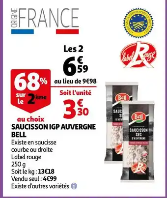 Bell saucisson igp auvergne