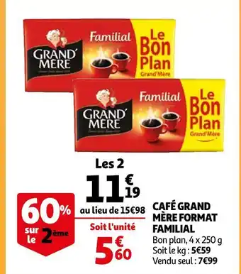 Grand mère café format familial