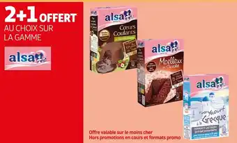 Alsa 2+1 offert au choix sur la gamme alsa