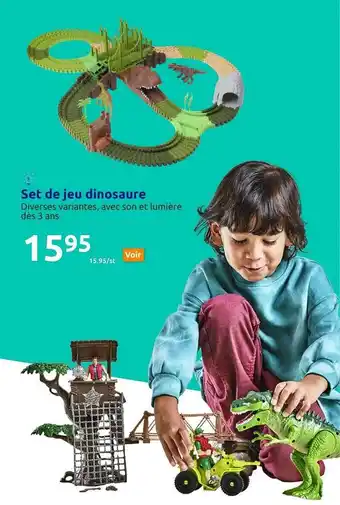 Action Set de jeu dinosaure offre