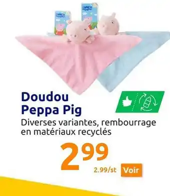 Action Doudou peppa pig offre