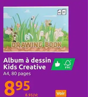 Action Album à dessin kids creative offre