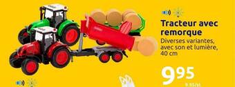 Action Tracteur avec remorque offre