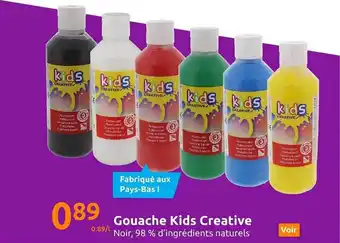 Action Gouache kids creative offre