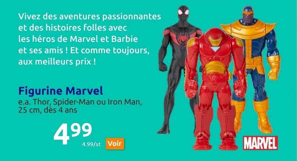 Promo Figurine marvel chez Action