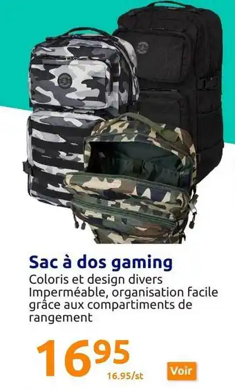 Action Sac à dos gaming offre