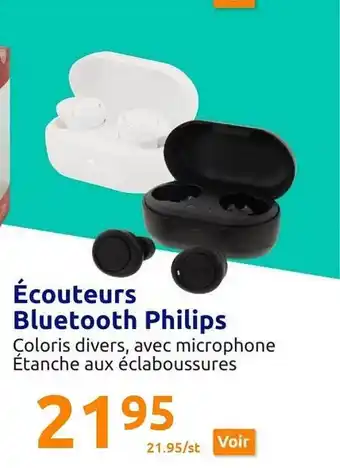 Action Écouteurs bluetooth philips offre