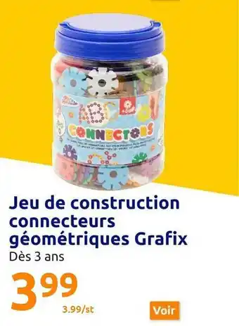 Action Jeu de construction connecteurs géométriques grafix offre