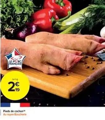Carrefour Market Pieds de cochon offre